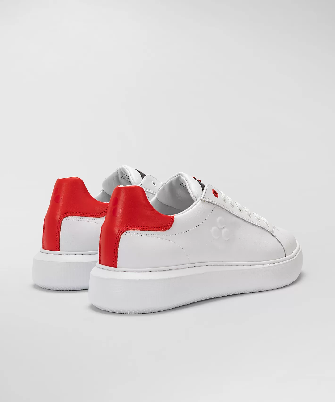 Peuterey Sneaker-Helica 02 Weiss - Intensiv Rot